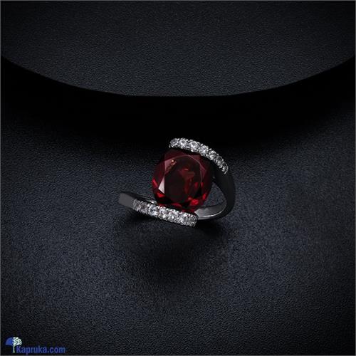 TASH GEM AND JEWELLERY Oval Garnet Cross Over Ring TS- KA54 - Tash Gem and Jewellery