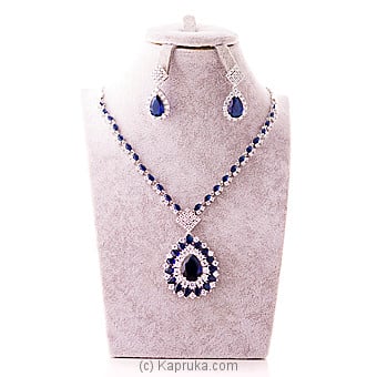 Cubic Zirconia Necklace & Earring - Stone N String - Stone N String