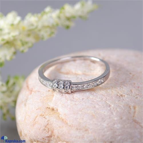 STONE N STRING CUBIC ZIRCONIA RING- SR764 - Stone N String