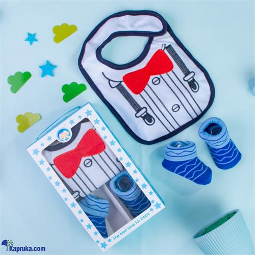 Bib With Shoe Socks - Bow - Tiful Gift Pack