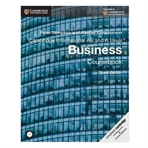 Cambridge AS - AL Business Coursebook - 3rd Edition - 9781107677364 (BS)