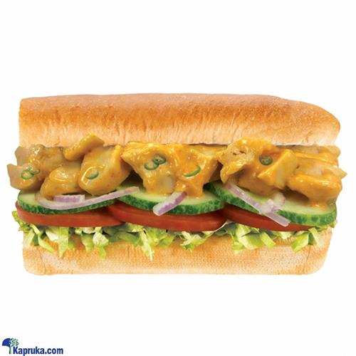 6`` Mexican Chilli Chicken Toasted Bread with Cheese Sub - White Italian Bread