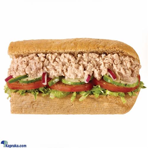 6` Tuna Toasted Bread with Cheese Sub - White Italian Bread