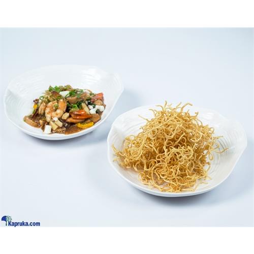 Crispy Noodles With Seafood And Vegetable Chop Suey