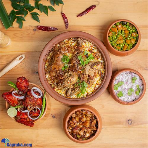 Pot Biriyani Basmathi Rice With Masala Chicken Fried Chicken - Medium