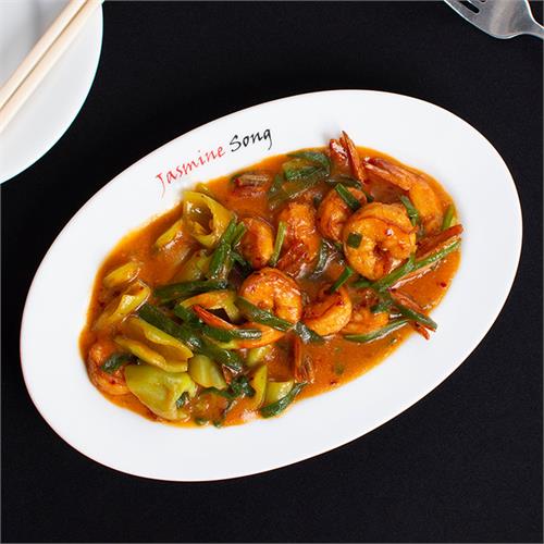 Prawns In Hot Garlic Sauce Per - 100g Prawns