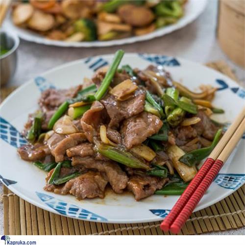 Sliced Beef With Spring Onion And Ginger