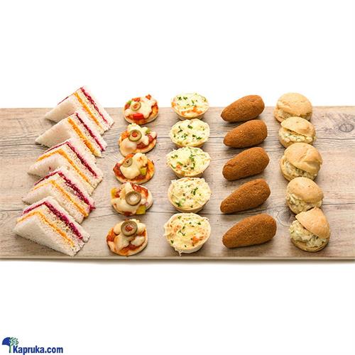 Sponge Savoury Vegetarian Platter - 25 Pieces