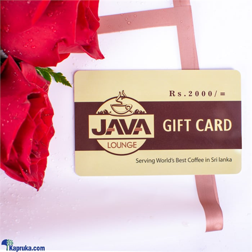 Java Lounge Gift Card Rs 6000