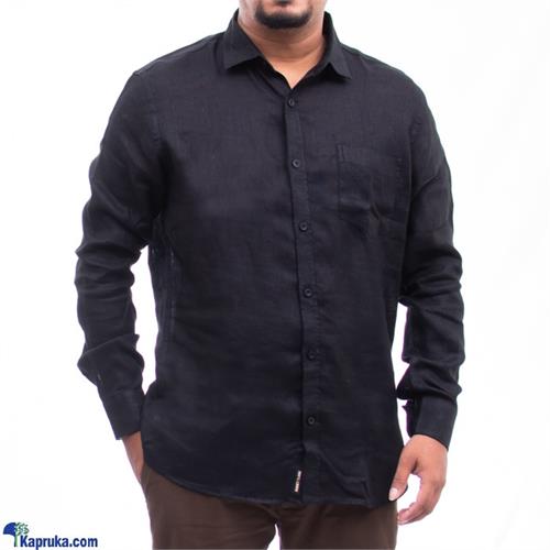 Black collar l/S shirt