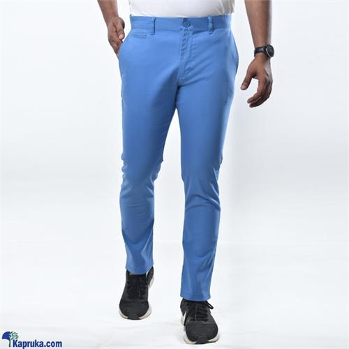 Moose Mens Slim Fit Chino Pant- M100- Marine Blue