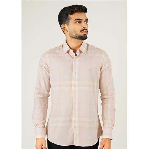 SIGNATURE MENS CASUAL CHECK LONG SLEEVE SHIRT