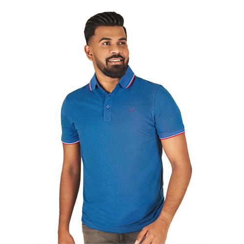 SIGNATURE PREMIUM BASIC POLO BLUE COLOR T- SHIRT