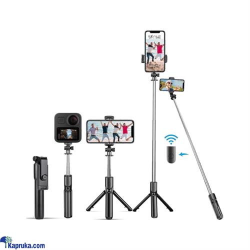 H1 Wireless Bluetooth Selfie Stick Tripod Monopod Stand Phone And Camera Holder For Outdoor 3 In 1