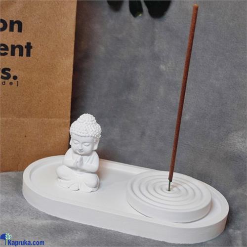 Mini Buddha Statue Set With Insence Stand