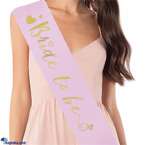 Bride To Be Hen Party Sash Bachelorette Party Supplies (bride To Be Pink & Gol)