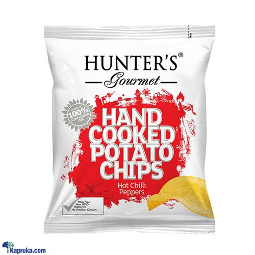 HUNTERS GOURMET HAND COOKED POTATO CHIPS HOT CHILLI PEPPERS FLAVOUR 40g