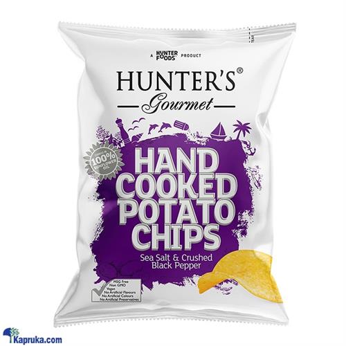 HUNTERS GOURMET HAND COOKED POTATO CHIPS SEA SALT AND BLACK PEPPER FLAVOUR 40g