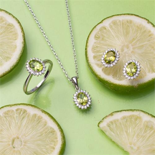 Chamathka Kelis Sterling Silver Peridot Fullset