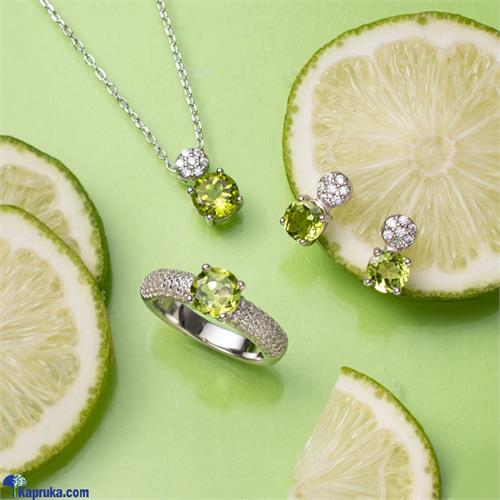 Chamathka Pricilla Sterling Silver Peridot Fullset