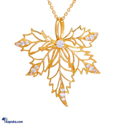 Mallika hemachandra 22kt gold pendant set with cubic zirconia (p2170/1)