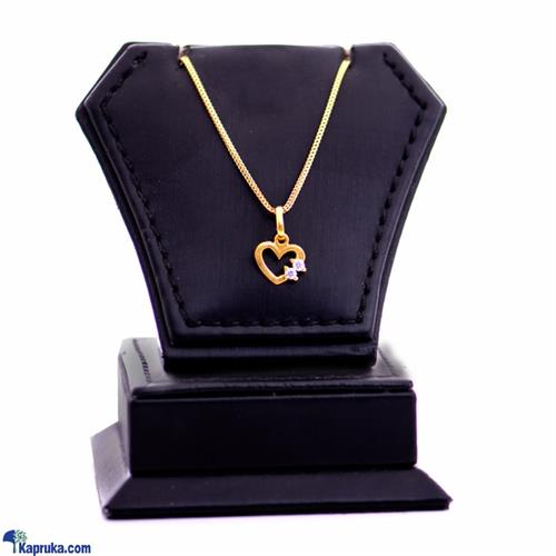 Mallika hemachandra 22kt gold pendant set with cubic zirconia. (p255/1)