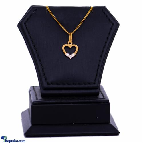 Mallika Hemachandra 22kt Gold Pendant With Cubic Zirconia (P253- 1)