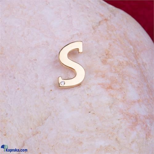 Alankara 18kt pink gold letter pendant with one diamond 0.01 vvs1/G (ajp12753)