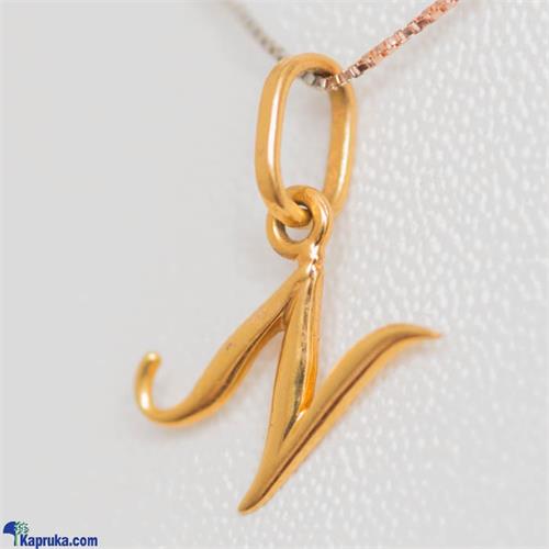 Mallika Hemachandra 22kt Gold Letter Pendant (P117)