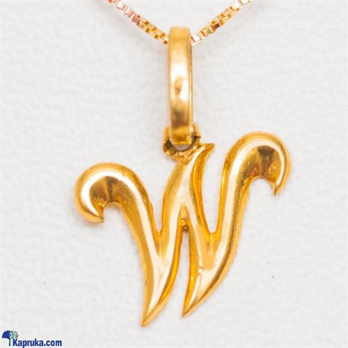 Mallika Hemachandra 22kt Gold Letter Pendant (P126)