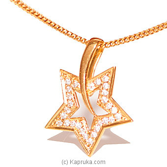 Mallika hemachandra 22kt gold pendant (p1765/1)