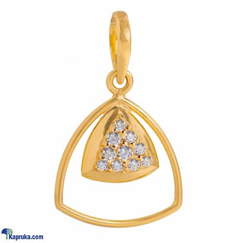 Vogue 22k gold pendant set with 10 (c/Z) round