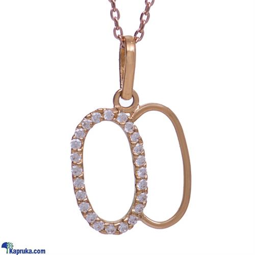 Vogue 22k gold pendant set with 24 (c/Z) round