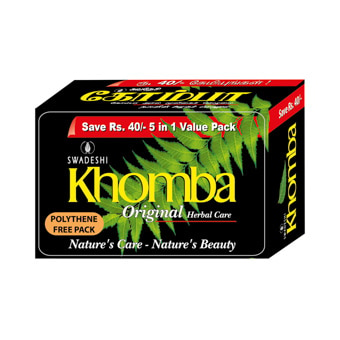 Khomba Herbal Soap - 5 In1 Pack - Swadeshi - Cleansers
