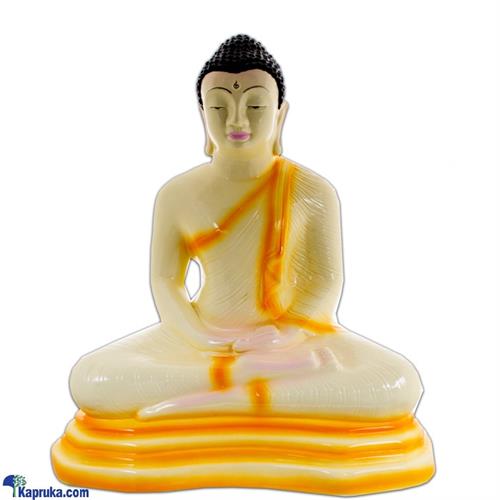 dhyan Mudra Buddha Statue- Yellow (13inch)