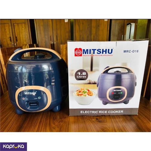 Mitshu Electrical Rice Cooker With Steamer 1 8litre And 2 8litre