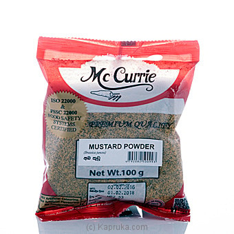 Mc Currie Mustard Powder 100g - Spices and Seasoning