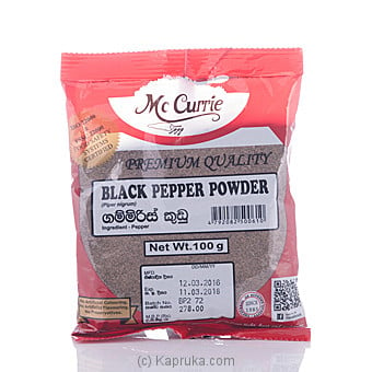 Mc Currie Black Pepper Powder 100g