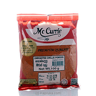 Mc Currie Unroasted Chilli Powder 100g - Spices and Seasoning