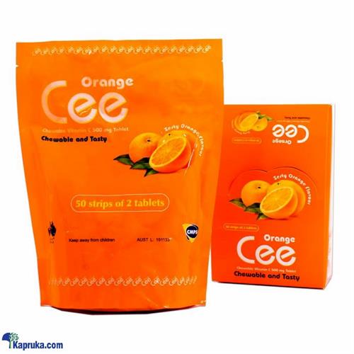 Cee Chewable Vitamin C- Orange- 50 Strips Of 2 Tablets