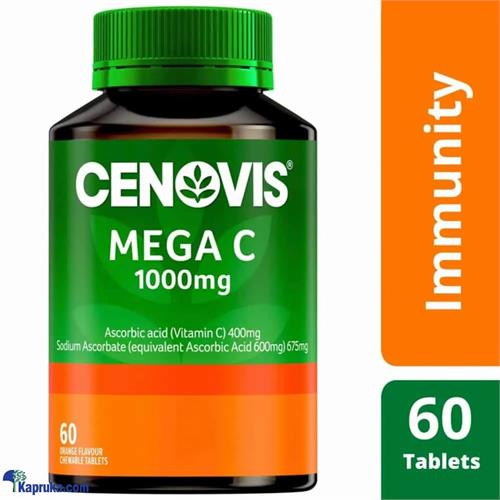 Cenovis Mega Vitamin C For Immune Support 1000mg - 60 Orange Flavour Chewable Tablets