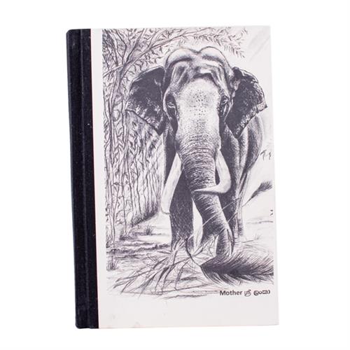 Elephant Dung Notebook With Hand Paint Elephant