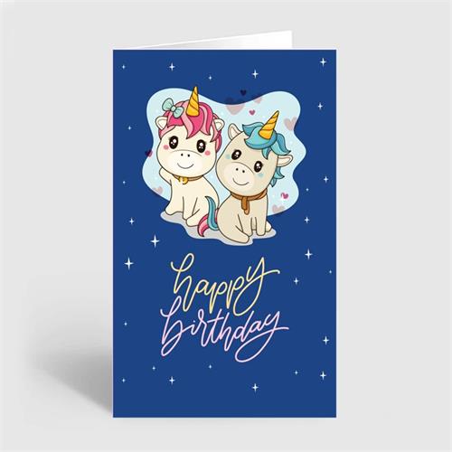 Happy Birthday Unicorn Greeting Card