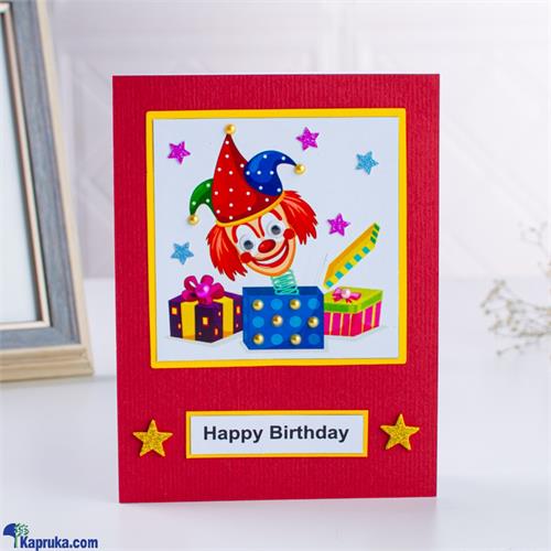 Happy Birthday With Joker Handmade Greeting Card