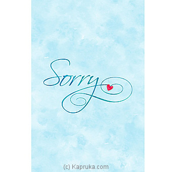 I Am Sorry Card