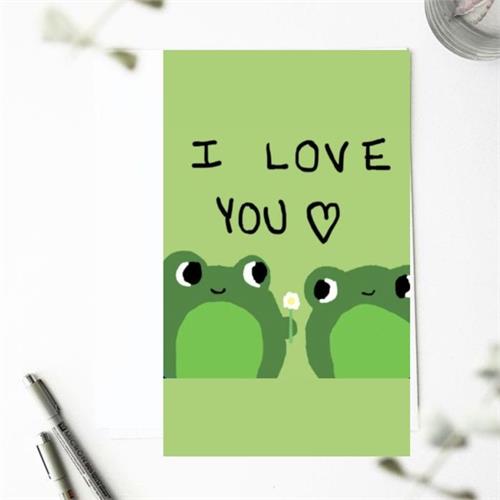 I Love You Froggy Greeting Card