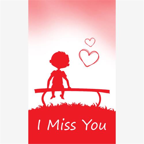 Miss You Greeting Card