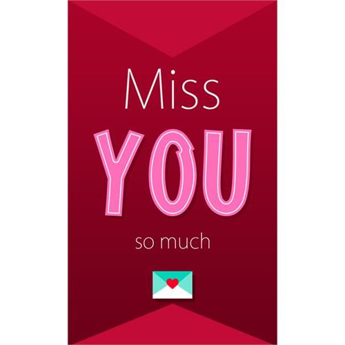 Miss You Greeting Card