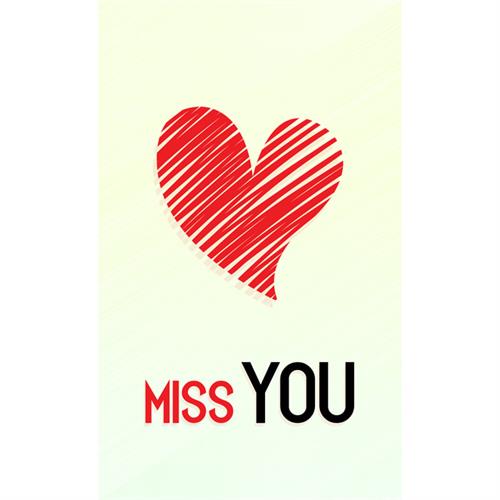 Miss You Greeting Card