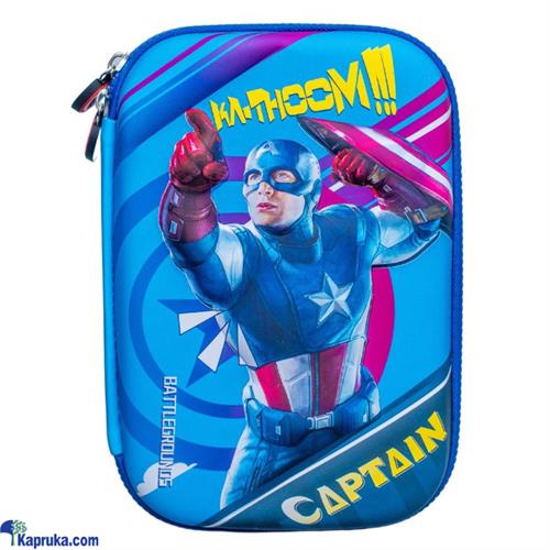 Multi- Compartment Pencil Case - Organize Your Stationery In Style - Comic - Captain America